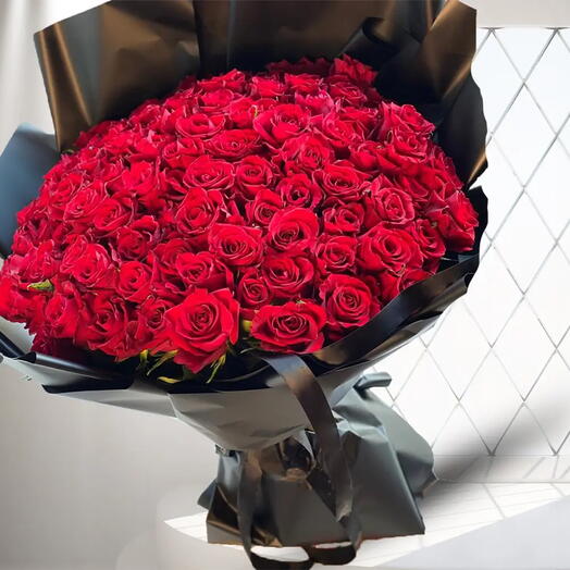 Bouquet Of 100 Red Roses