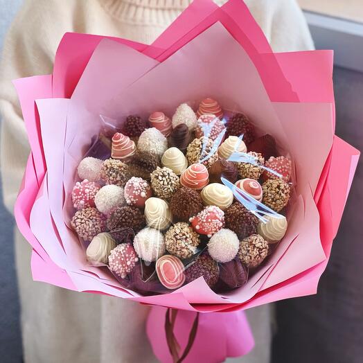 Букет из клубники в шоколаде «Марлин», Съедобные букеты Санкт-Петербург ...