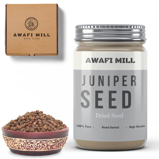 AWAFI MILL Juniper Seeds | cypress Green seed - Bottle of 100 Gram