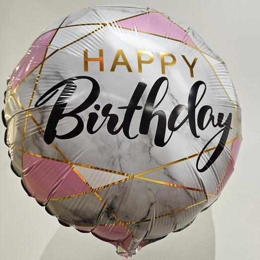 Happy Birthday balloon with helium