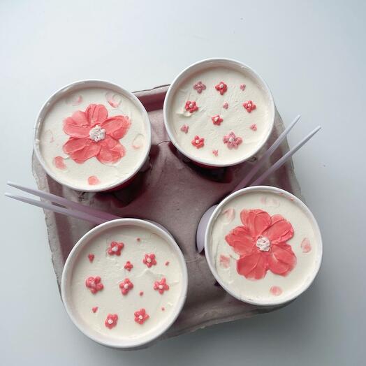 Cake to go 4 штуки, подарок девушке/сестре/подруге 8 марта