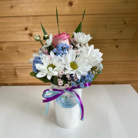 Flores en un vaso