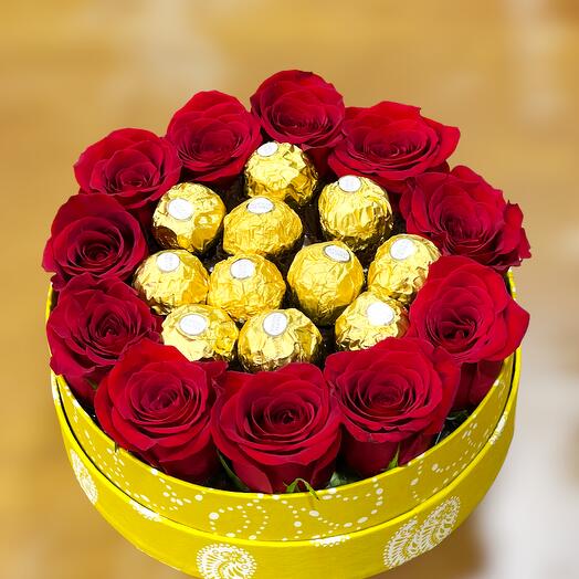 Romantic Red with Chocolates