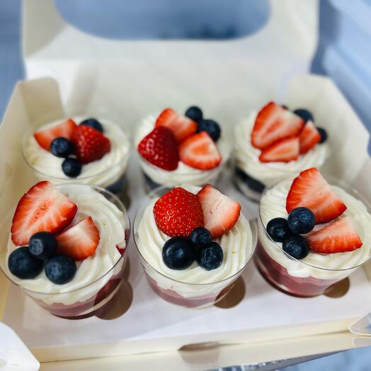 Desserts in cups