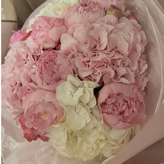 Hortensia and  Peonies