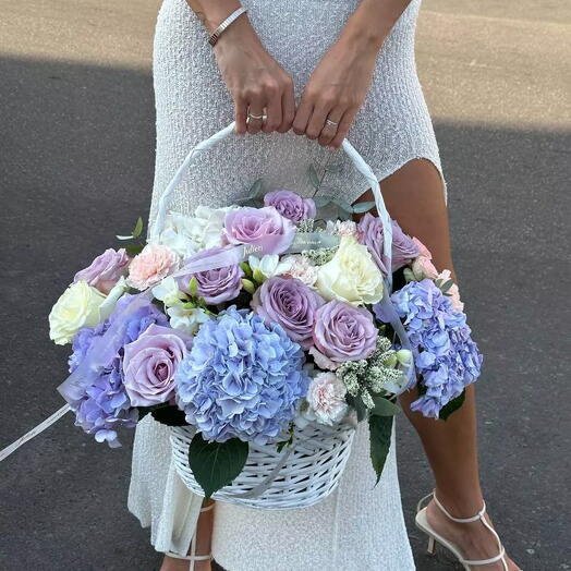 Flowers in basket