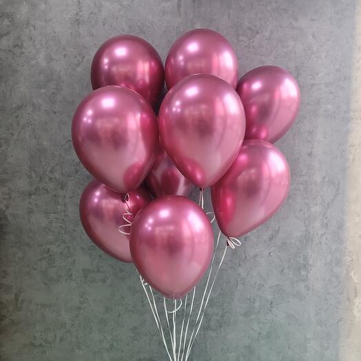 Metallic pink ball 5 pieces