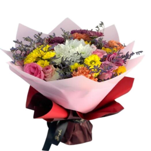 Mixed Colorful Flowers Bouquet