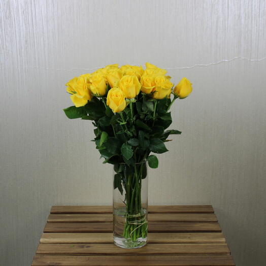 Yellow Rose Vase