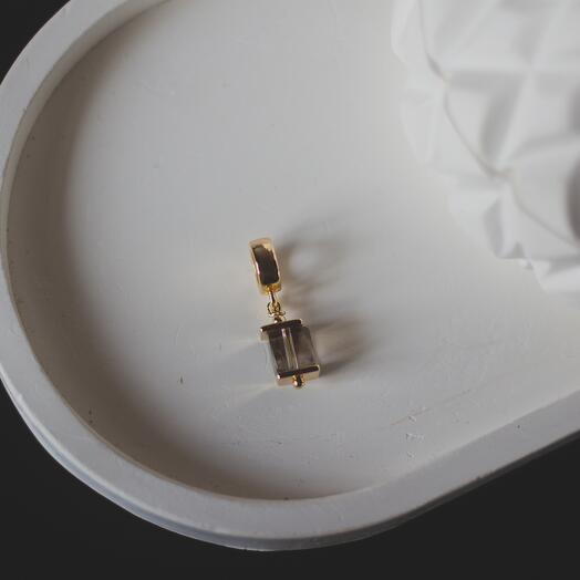 Универсальная подвеска-шарм с натуральным раухтопазом