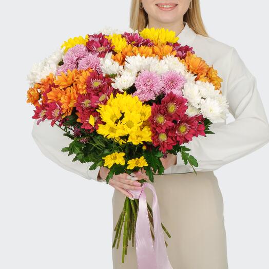 🏵️Букет из 21 кустовых хризантем