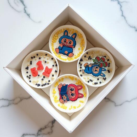 Трайфлы в стакане 4 шт набор "ВАША тематика "