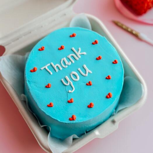 Бенто торт Thank you (любая надпись на торте)