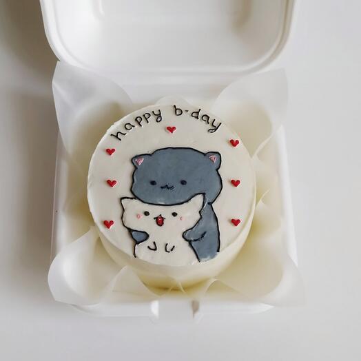 Бенто - торт "Котики" на день рождения🎂🎉🎁