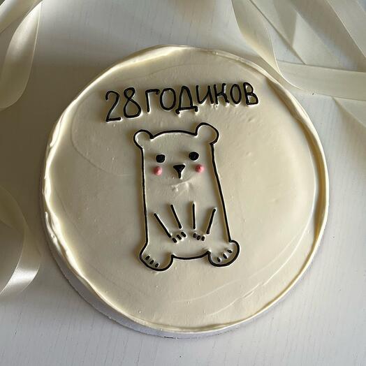 Торт 1,5 кг с мишкой