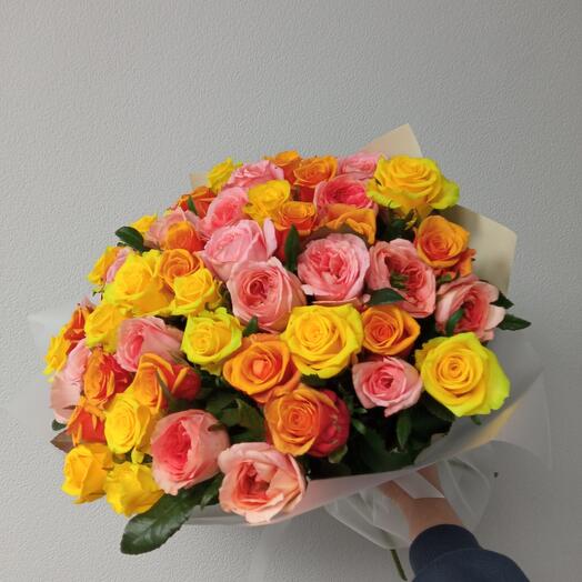 Микс из 51 розы