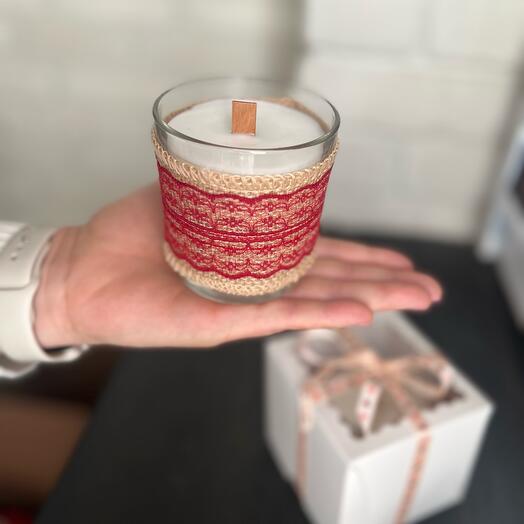 Vela perfumada hecha a mano