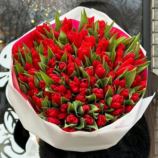 101 Red Tulip