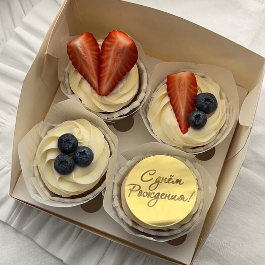 Assorted cupcakes for a birthday present