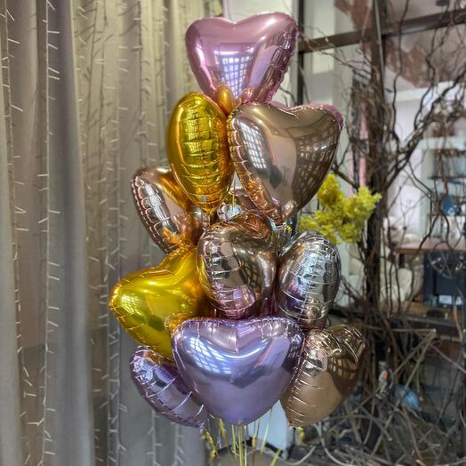 Сет из 15 шаров «Любимая, с праздником !» 15 штук
