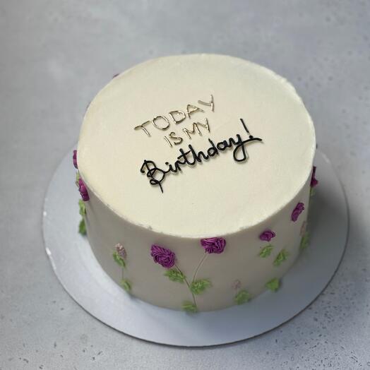 Торт для девушки today is my birthday 15 порций